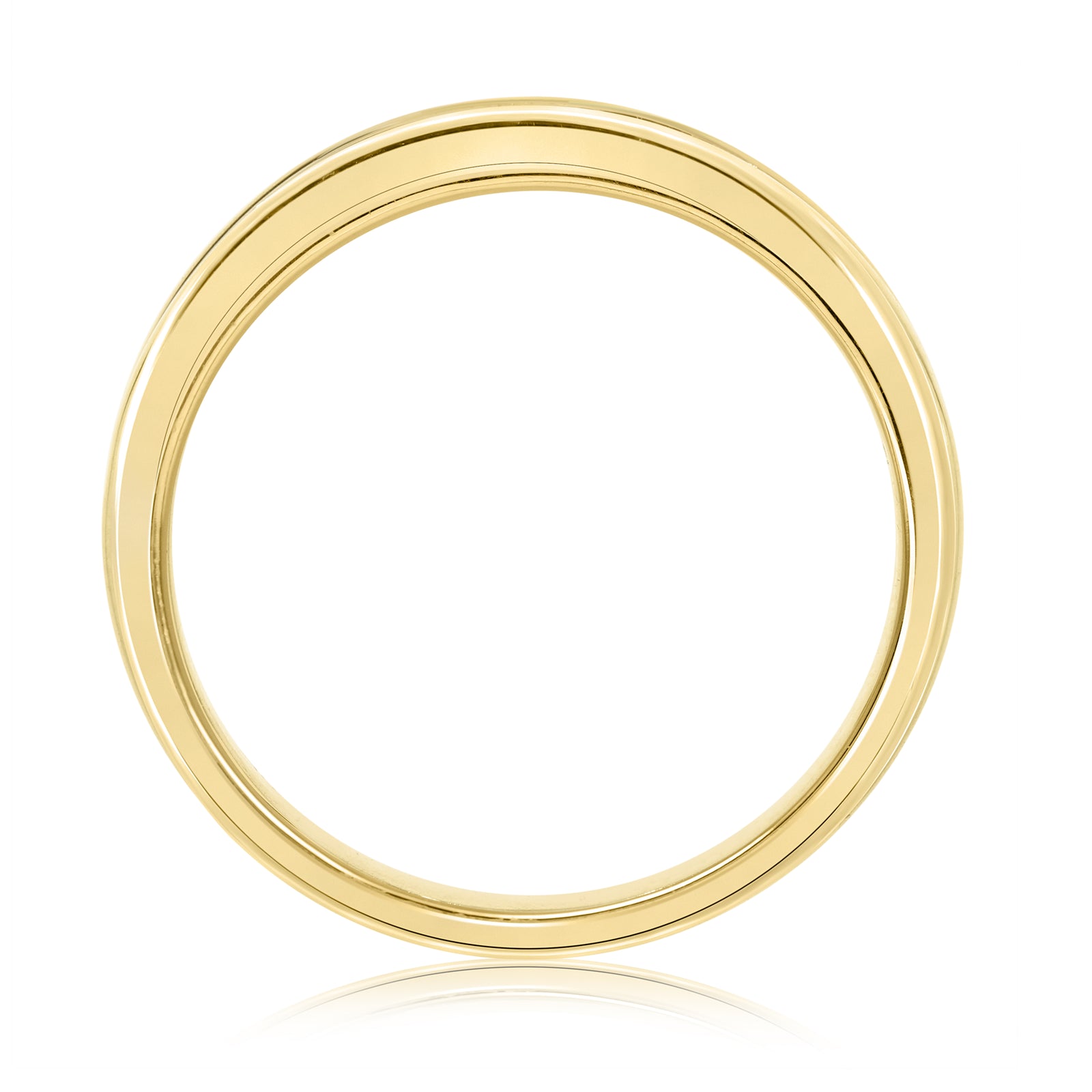 9ct gold 3mm round emerald & miracle plate diamond half et ring 0.09ct