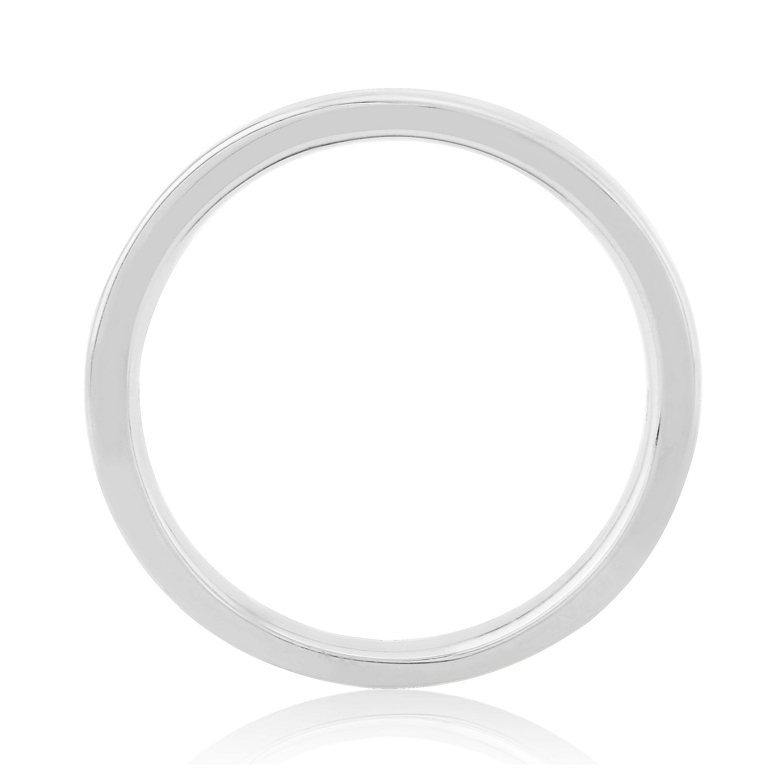 Platinum channel set diamond half et ring 0.25ct H/Si