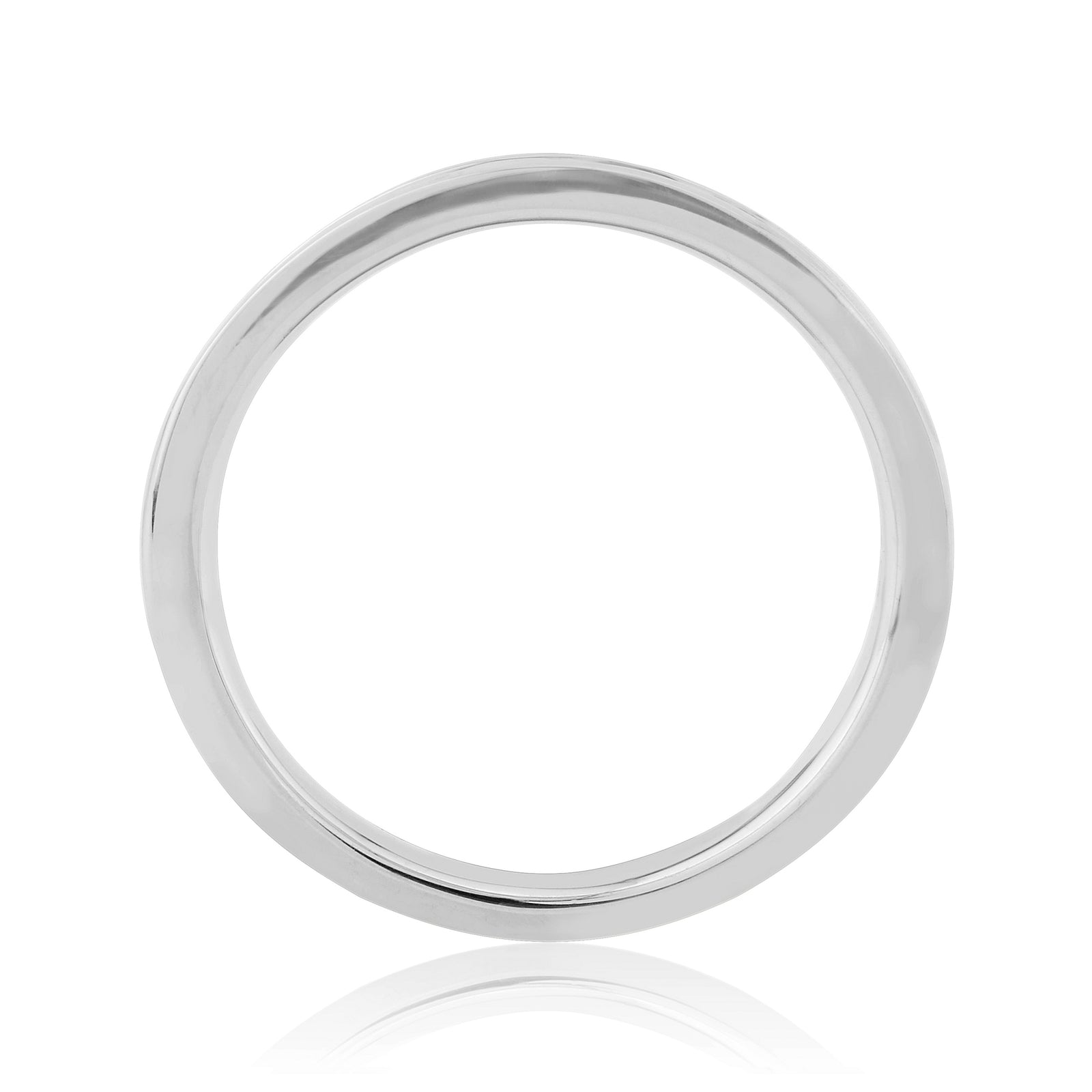 Platinum channel set diamond half et ring 0.33ct H/Si