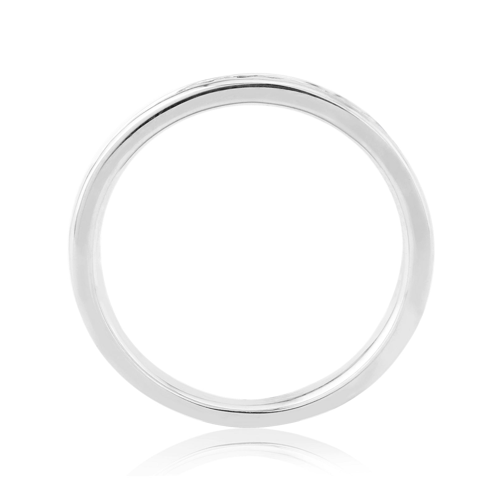 9ct white gold channel set princess cut diamond half eternity ring 0.25ct