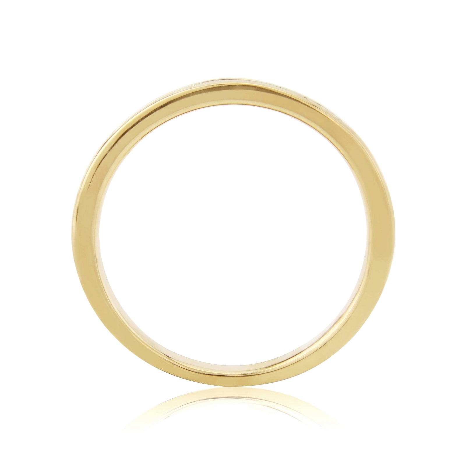 9ct gold channel set diamond half eternity ring 0.10ct