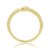 9ct gold diamond set wishbone ring 0.15ct