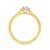 9ct gold diamond set halo cluster ring 0.25ct
