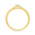 9ct gold single stone diamond ring with diamond set shoulders 0.21ct