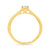 9ct gold single stone diamond ring 0.33ct