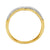 9ct gold diamond set triple wishbone ring 0.21ct