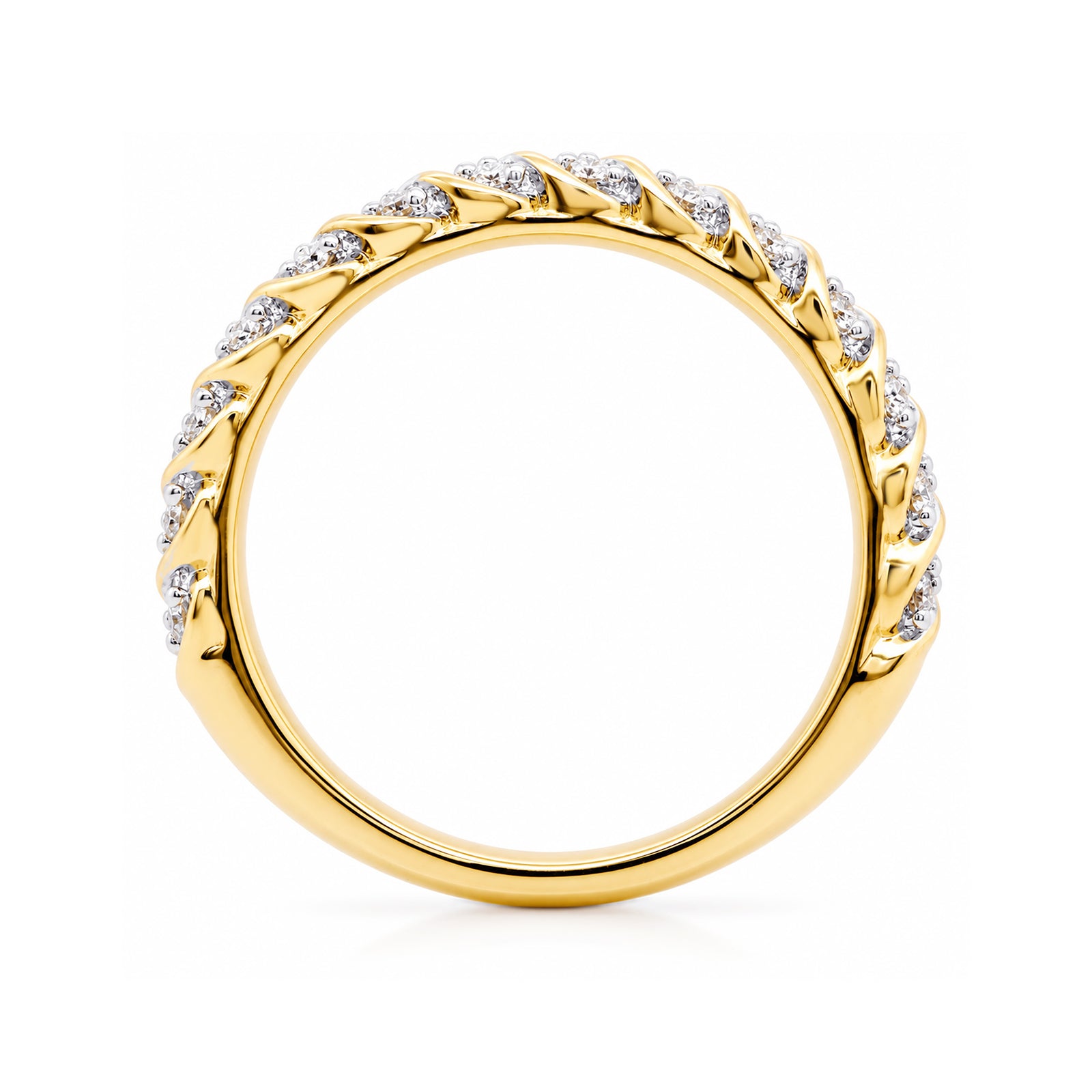 9ct gold diamond half eternity ring 0.20cts