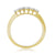 9ct gold five stone diamond ring 0.33ct