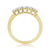 9ct gold five stone diamond ring 0.50ct