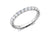 1.00ct claw set brilliant cut full diamond band ring