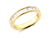 0.75ct channel set baguette cut diamond band ring