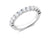 1.00ct claw set brilliant cut diamond band ring