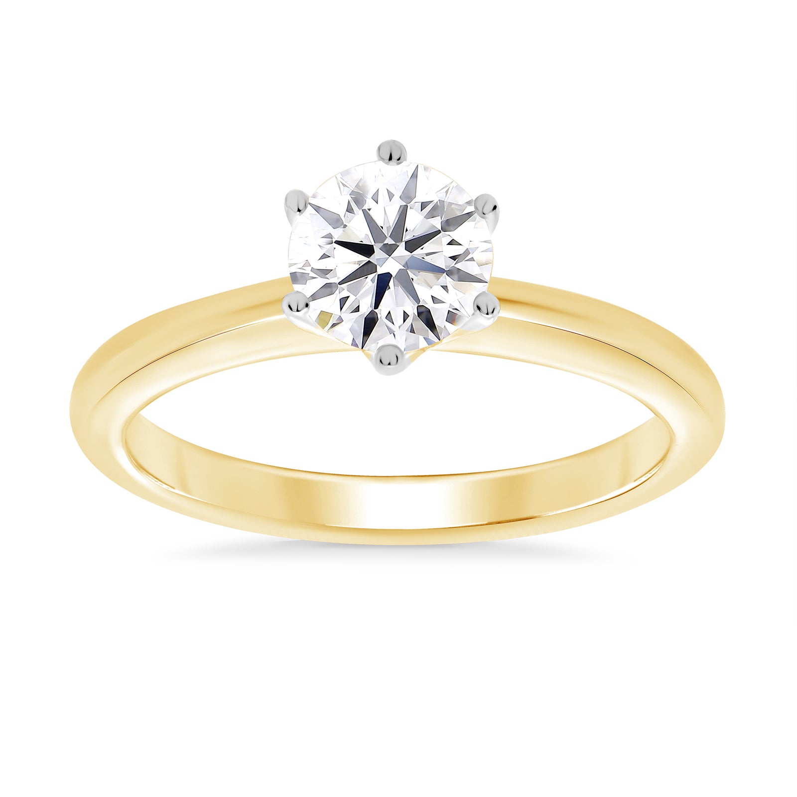 9ct gold lab grown E/VS Diamond single stone ring 1.00cts LG