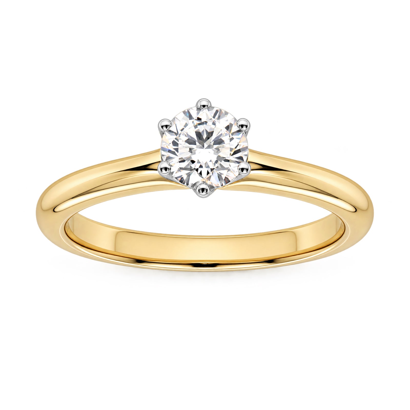 9ct gold lab grown E/VS Diamond single stone ring 1.50cts LG
