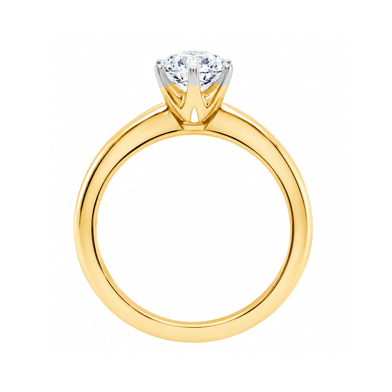 9ct gold lab grown E/VS Diamond single stone ring 2.00cts LG