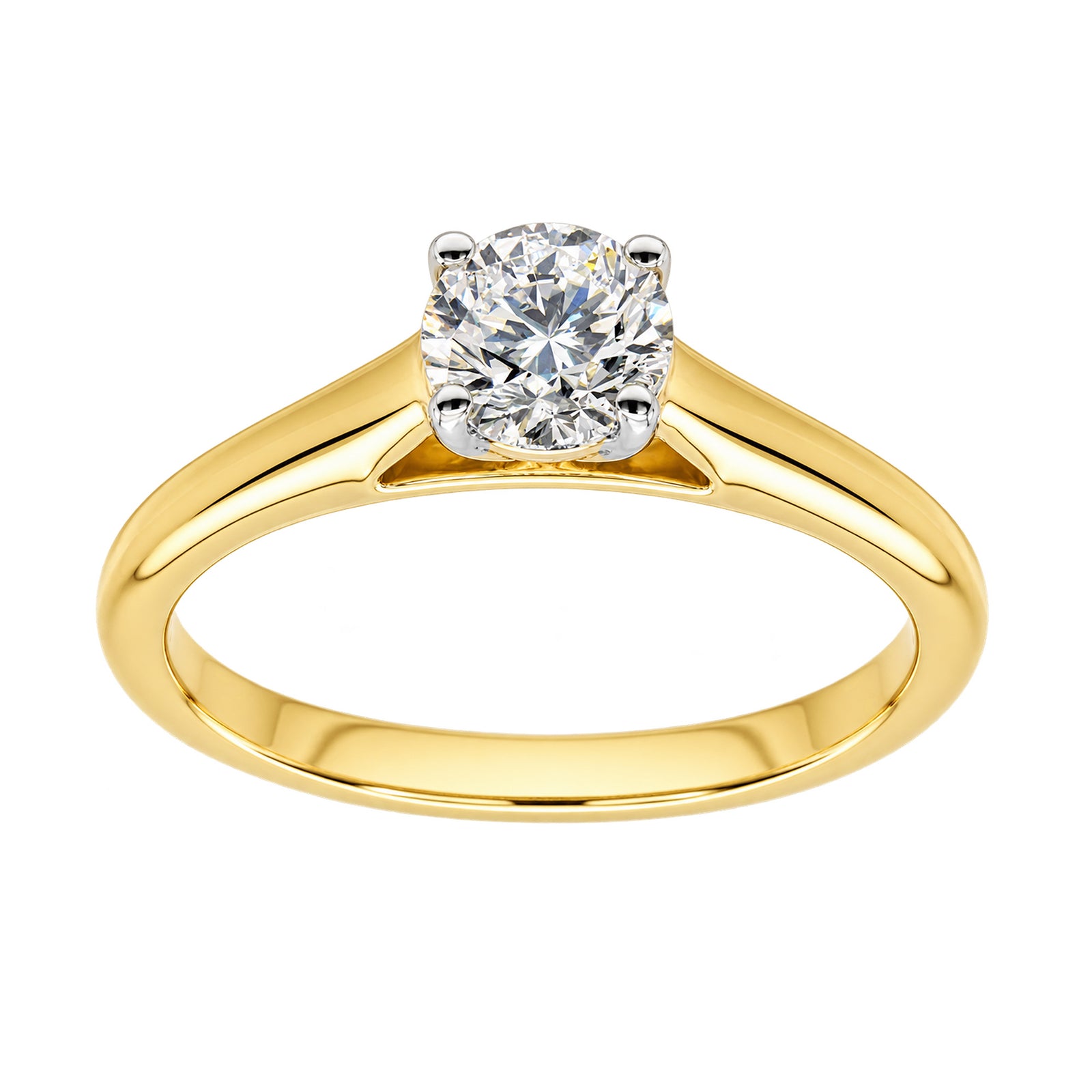 9ct gold lab grown E/VS Diamond single stone ring 1.50cts LG