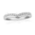 Platinum diamond set wishbone ring 0.15ct H/Si