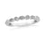 9ct white gold diamond set ahlf eternity ring 0.11ct