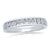 9ct white gold miracle plate diamond half et ring 0.05ct