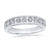 9ct white gold miracle plate diamond half et ring 0.15ct