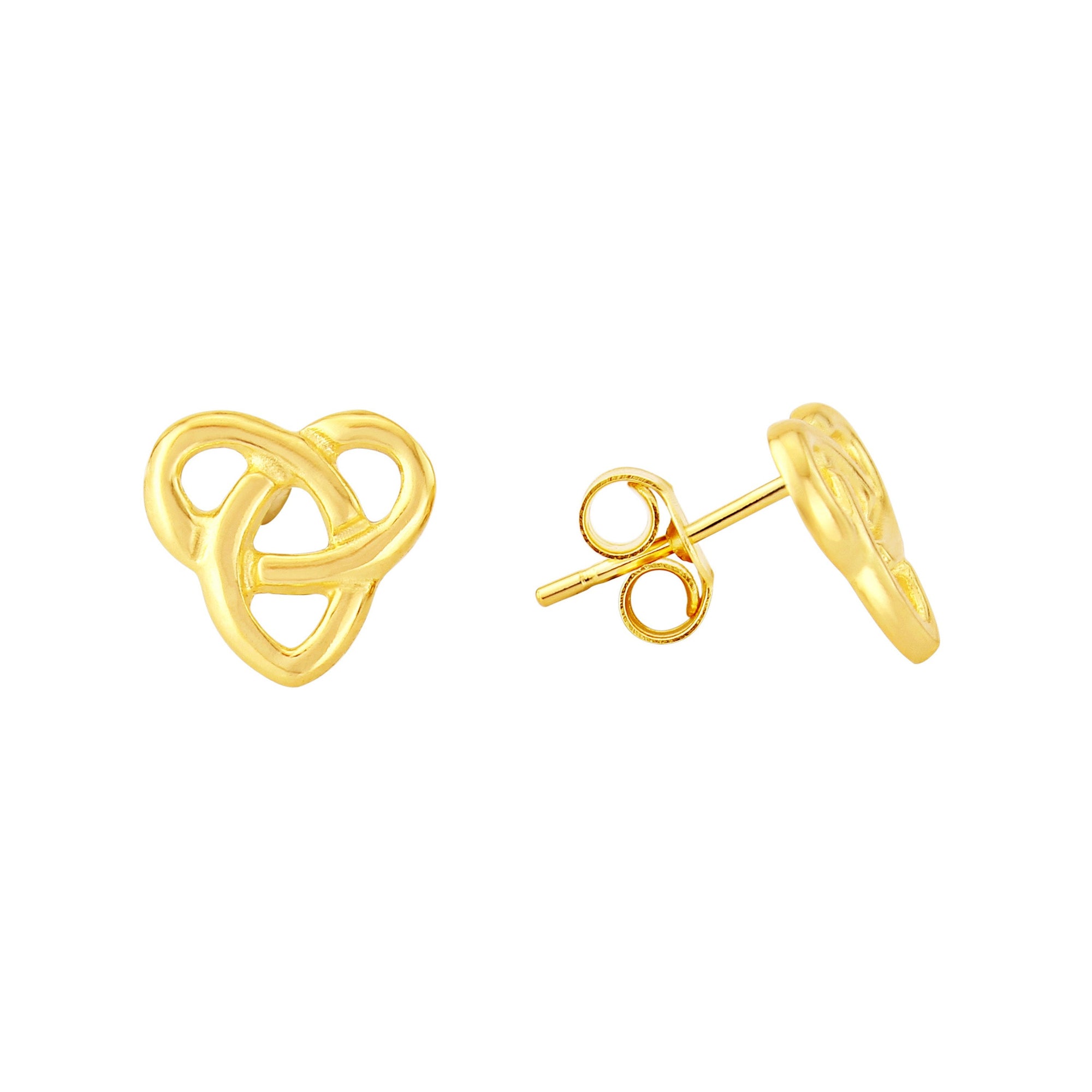 9ct gold celtic stud earrings