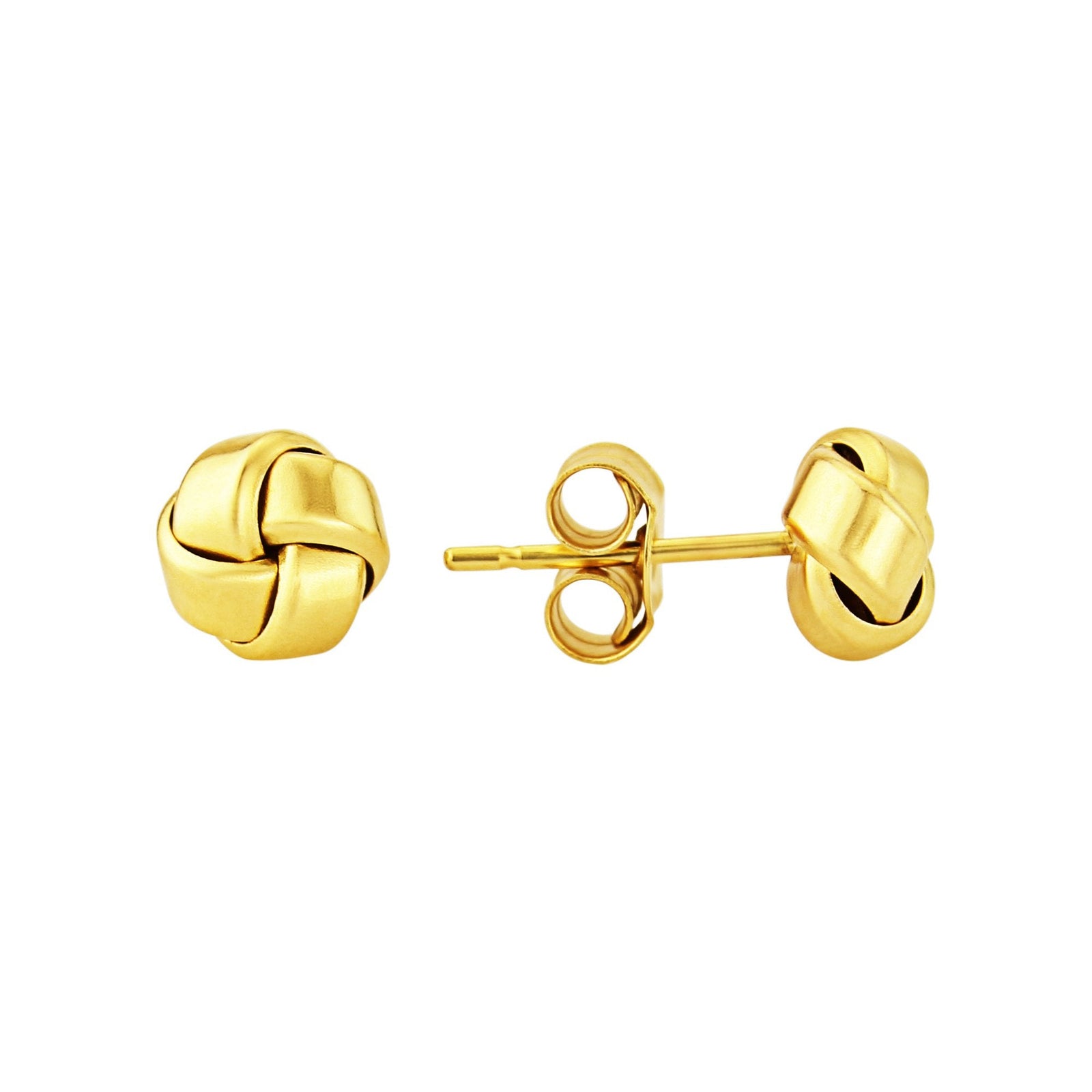9ct gold knot studs