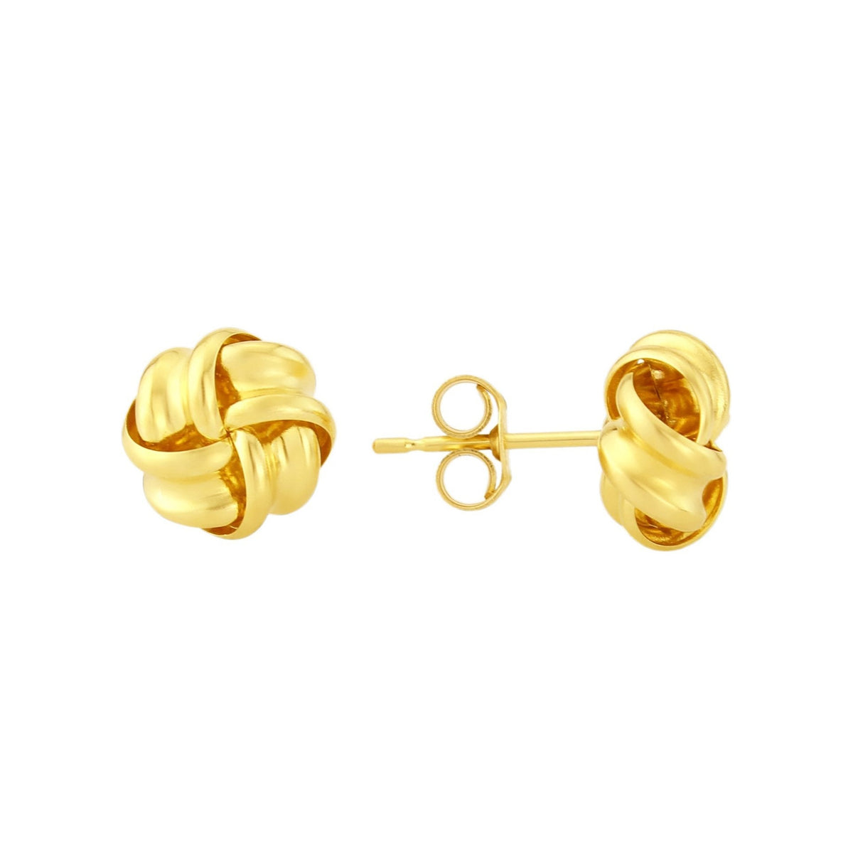 9ct gold knot studs