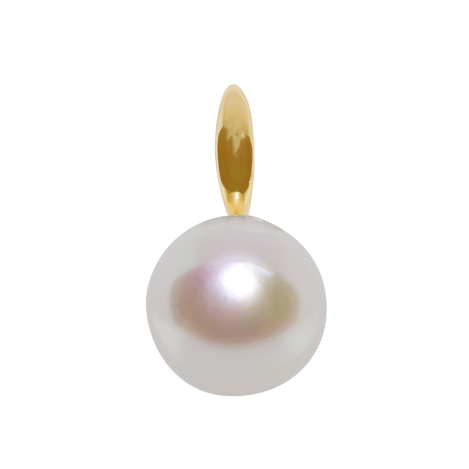 9ct gold 8mm freshwater pearl pendant