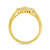 9ct gold 8x4mm marquise shape citrine & antique style diamond cluster ring 0.15ct