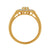 9ct gold 8x4mm marquise shape opal & diamond cluster ring 0.15ct