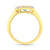 9ct gold 6x4mm oval peridot & antique style diamond cluster ring 0.17ct