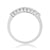 9ct white gold nine stone diamond half eternity ring 0.30ct