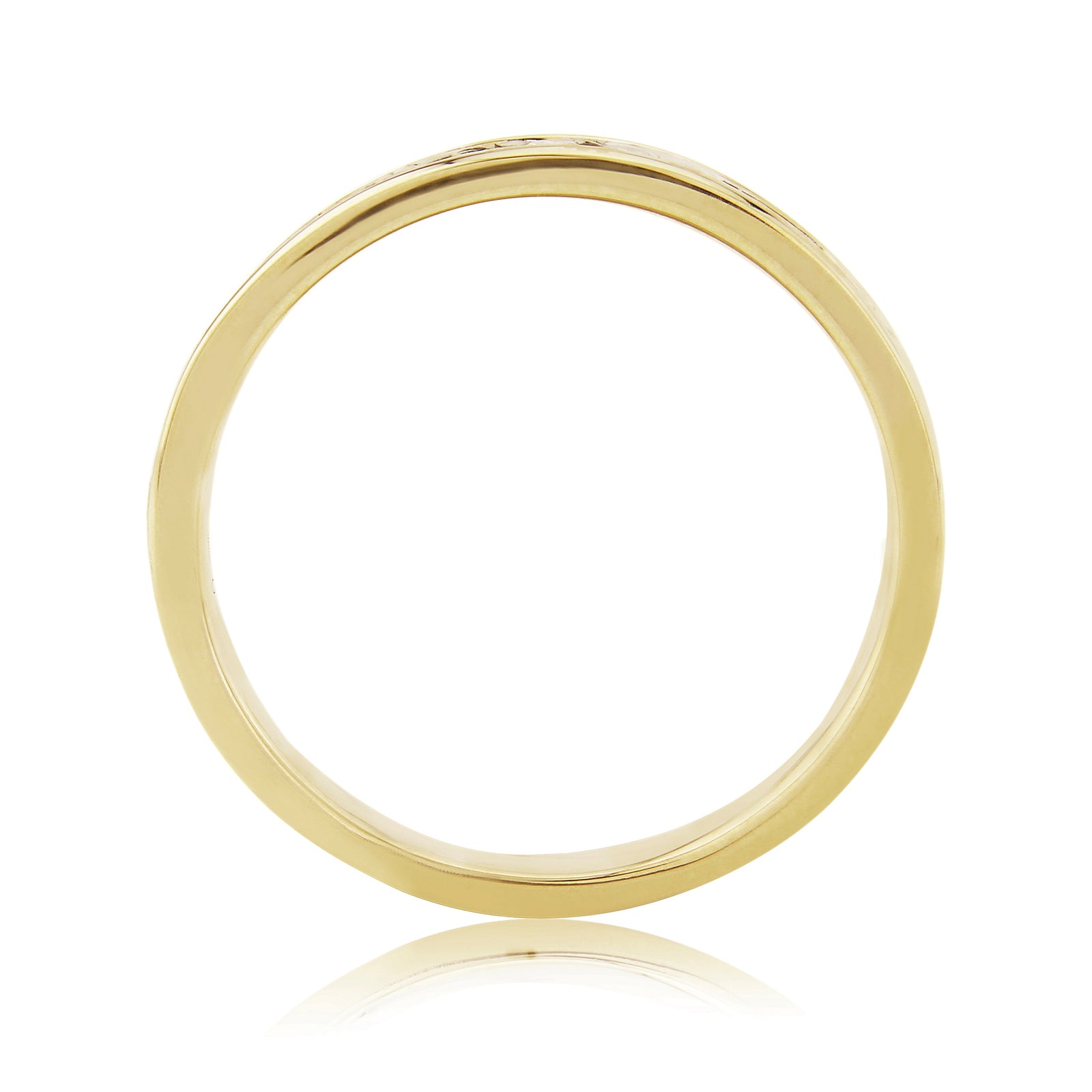 9ct gold channel set diamond half eternity ring 0.25ct