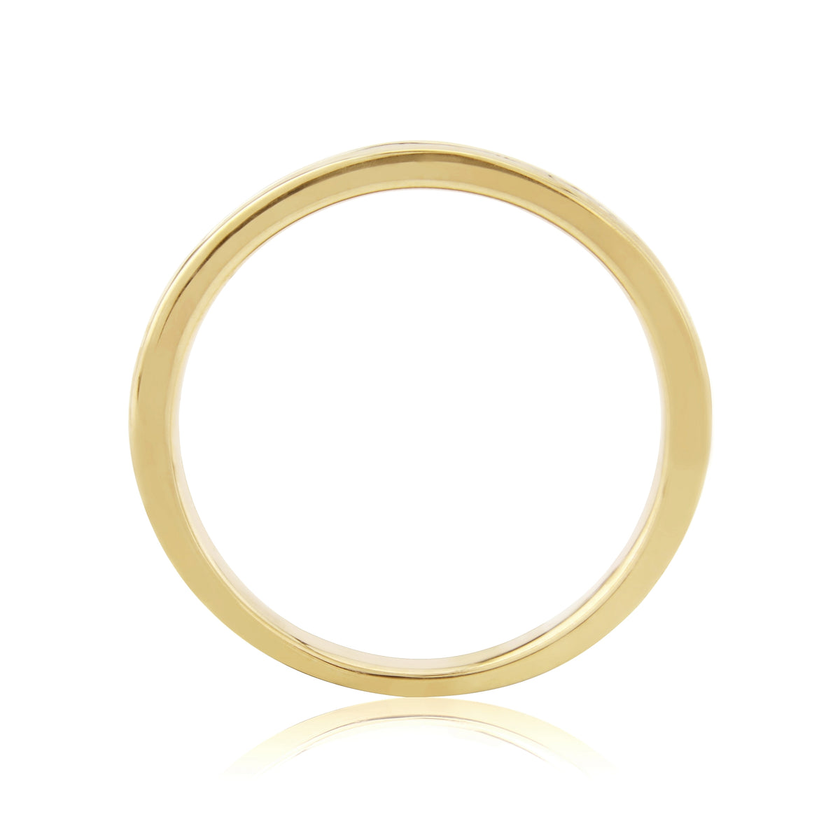 9ct gold channel set diamond half eternity ring 0.10ct