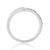 9ct white gold diamond set crossover wishbone ring 0.20ct