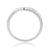 9ct white gold diamond set wishbone ring 0.15ct