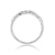 9ct white gold diamond set 'bubble' style ring 0.30ct