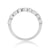 9ct white gold diamond set ahlf eternity ring 0.11ct