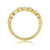 9ct gold diamond set ahlf eternity ring 0.11ct