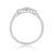 9ct white gold diamond set cluster ring 0.15ct