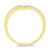 9ct gold diamond set wishbone ring 0.10ct