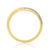 9ct gold diamond set wishbone ring 0.10ct