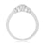 9ct white gold diamond set cluster ring 0.15ct
