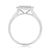 9ct gold brilliant & baguette cut diamond cluster ring 0.41ct