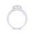 9ct white gold diamond cluster ring 0.19ct