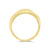 9ct gold channel set diamond crossover ring 0.21ct