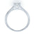 9ct white gold single stone miracle plate diamond ring 0.33ct