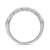 9ct white gold three row diamond half eternity ring 0.69ct
