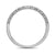 9ct white gold two row rub over set diamond half eternity ring 0.30ct