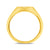 9ct gold diamond set round ladies signet ring 0.01ct